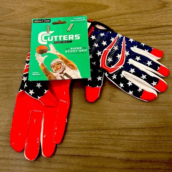 Cutters Rev 5.0 Youth Receiver Gloves LE Red/White Lux Large